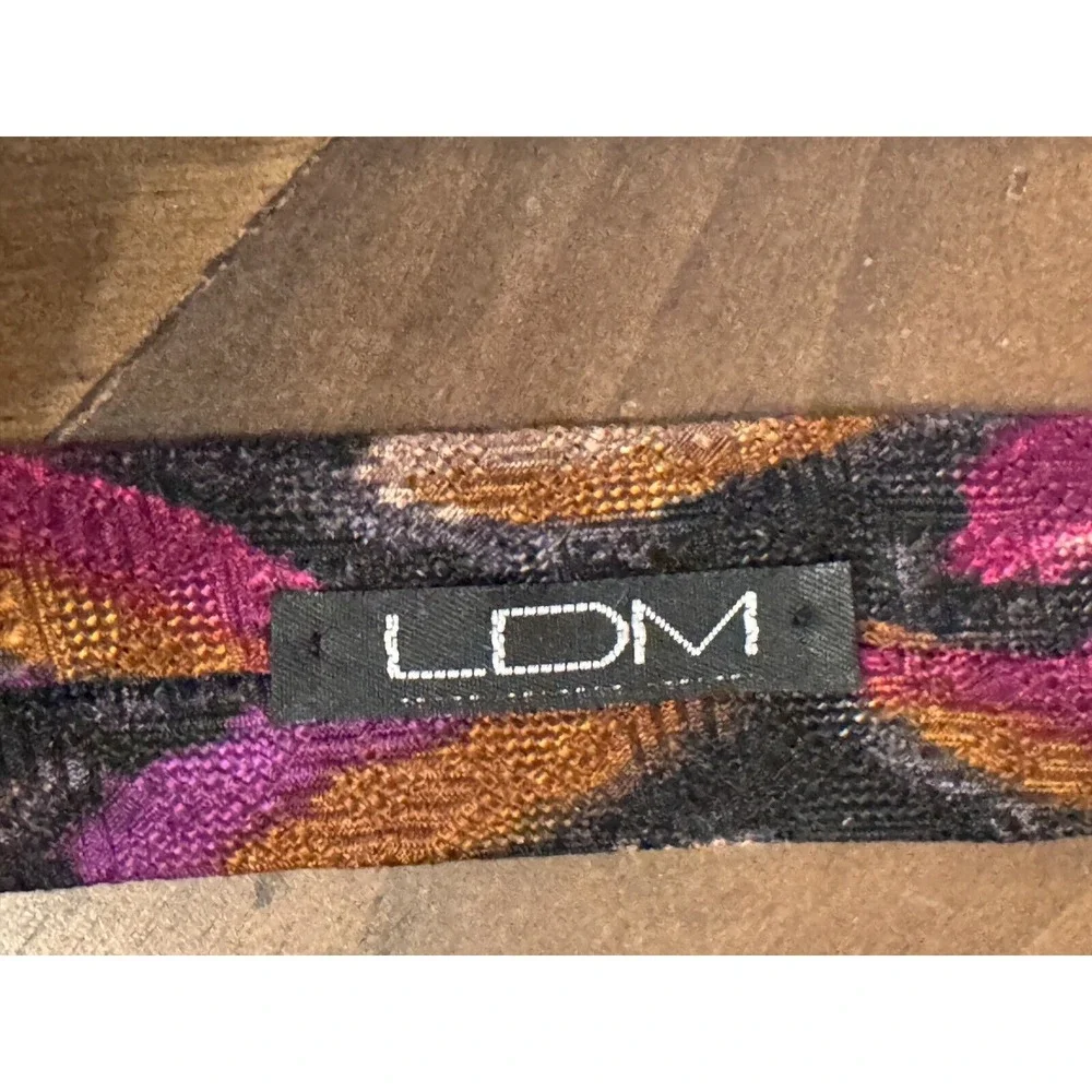 LDM 100% Silk Neck Tie Handmade Italy 58